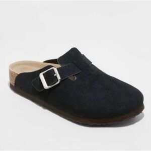 Mad Love Black Clogs with Buckle - New!